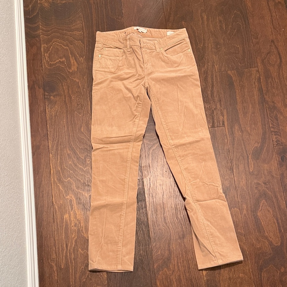 Tory Burch Corduroy Super Skinny Jeans - Tan Size 26